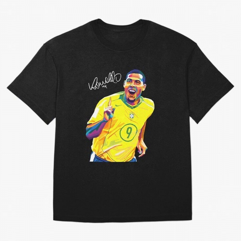 Ronaldo 9 Wpap Pop Art Oversized T-Shirt Relive FIFA World Cup 2026 Centered on CR7 and Messi, Spain Energy, Vintage Soccer Flavor, Modern Football Stars, National Flags and Final Night Emotion; Built for Supporters Chasing Trophy Dreams, Final