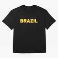 Brazil, yellow 3d sign Classic T-Shirt Make Memories around FIFA World Cup 2026 USA Canada Mexico Capturing Messi, Neymar and Mbappe, Argentina, France and Brazil Energy, Global Supporter Spirit, Legendary Goals, National Colors and Tournament