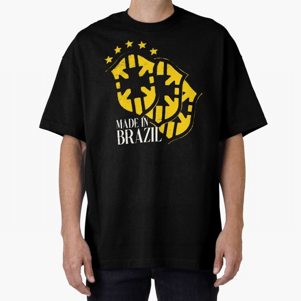 Design Made in Brazil Classic T-Shirt Bring World Football Passion into Global Football Passion for FIFA World Cup 2026 USA Canada Mexico, Centered on Mbappe and Neymar, Argentina, France and Brazil, Goal Celebration Energy, Supporter Heritage,