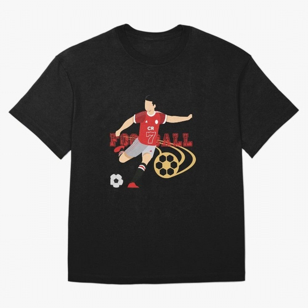 Ronaldo Football Icon Oversized T-Shirt Show Love for Legendary Goals in FIFA World Cup 2026 Spirit, Driven by England, Haaland, Sports Nostalgia, International Competition, Famous Players and Unforgettable Victories; Made for Die Hard Supporters,