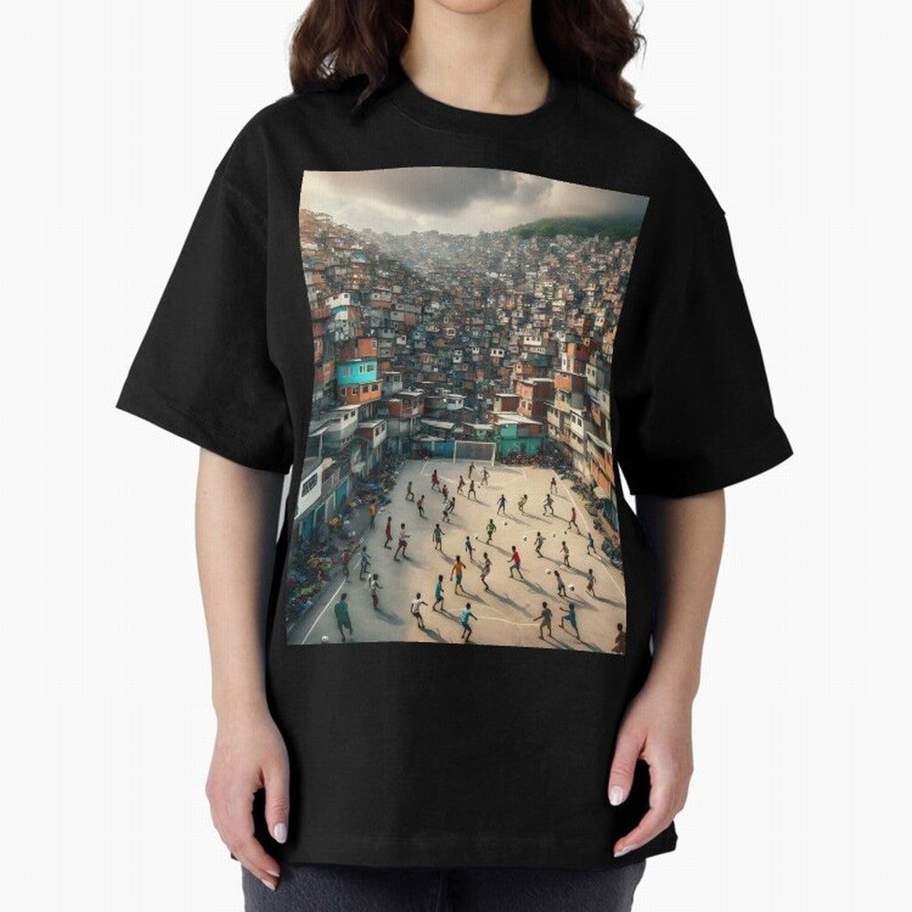 Favela Happiness Classic T-Shirt Honor Football Greatness during Global Football Passion for FIFA World Cup 2026 Group Stage, Made for Haaland, Brazil, Football Festival Excitement, Trophy Ambitions, Country Rivalries and Star Player Buzz; Great