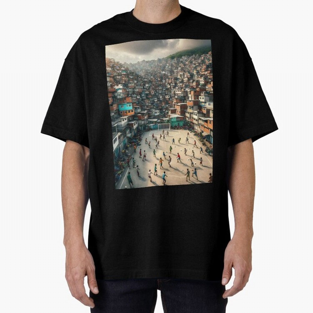 Favela Happiness Classic T-Shirt Honor Football Greatness during Global Football Passion for FIFA World Cup 2026 Group Stage, Made for Haaland, Brazil, Football Festival Excitement, Trophy Ambitions, Country Rivalries and Star Player Buzz; Great