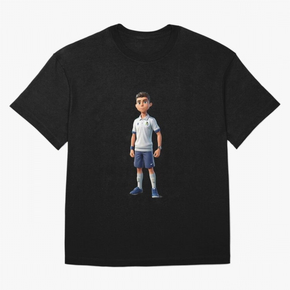 Amimated of Cristiano Ronaldo Classic T-Shirt Cheer through Every Moment of FIFA World Cup 2026 Group Stage Spirit, Inspired by Brazil, Mbappe and Neymar, Retro Football Energy, Iconic Rivalries, Trophy Chase Drama and Stadium Atmosphere; Perfect
