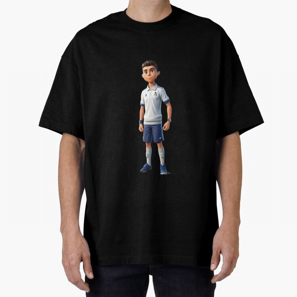 Amimated of Cristiano Ronaldo Classic T-Shirt Cheer through Every Moment of FIFA World Cup 2026 Group Stage Spirit, Inspired by Brazil, Mbappe and Neymar, Retro Football Energy, Iconic Rivalries, Trophy Chase Drama and Stadium Atmosphere; Perfect