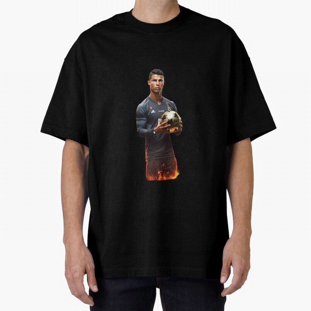 Real Goat Cristiano Ronaldo Oversized T-Shirt Celebrate Every Goal in the FIFA World Cup 2026 USA Canada Mexico Journey through Neymar Highlights, England, France and Netherlands Pride, Global Supporter Spirit, Legendary Goals, National Colors and