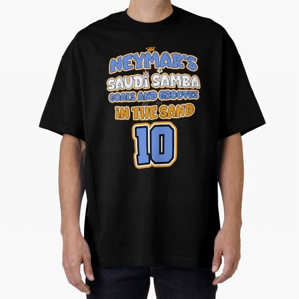SAUDI SAMBA GOALS & GROOVES Oversized T-Shirt Experience FIFA World Cup 2026 for Fans of Messi and Spain, Bringing Football History, Final Match Energy, Crowd Noise and Once in a Lifetime Moments; Perfect for Fans, Collectors, Family Gatherings,