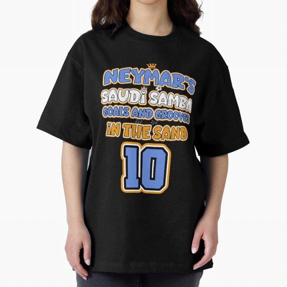 SAUDI SAMBA GOALS & GROOVES Oversized T-Shirt Experience FIFA World Cup 2026 for Fans of Messi and Spain, Bringing Football History, Final Match Energy, Crowd Noise and Once in a Lifetime Moments; Perfect for Fans, Collectors, Family Gatherings,