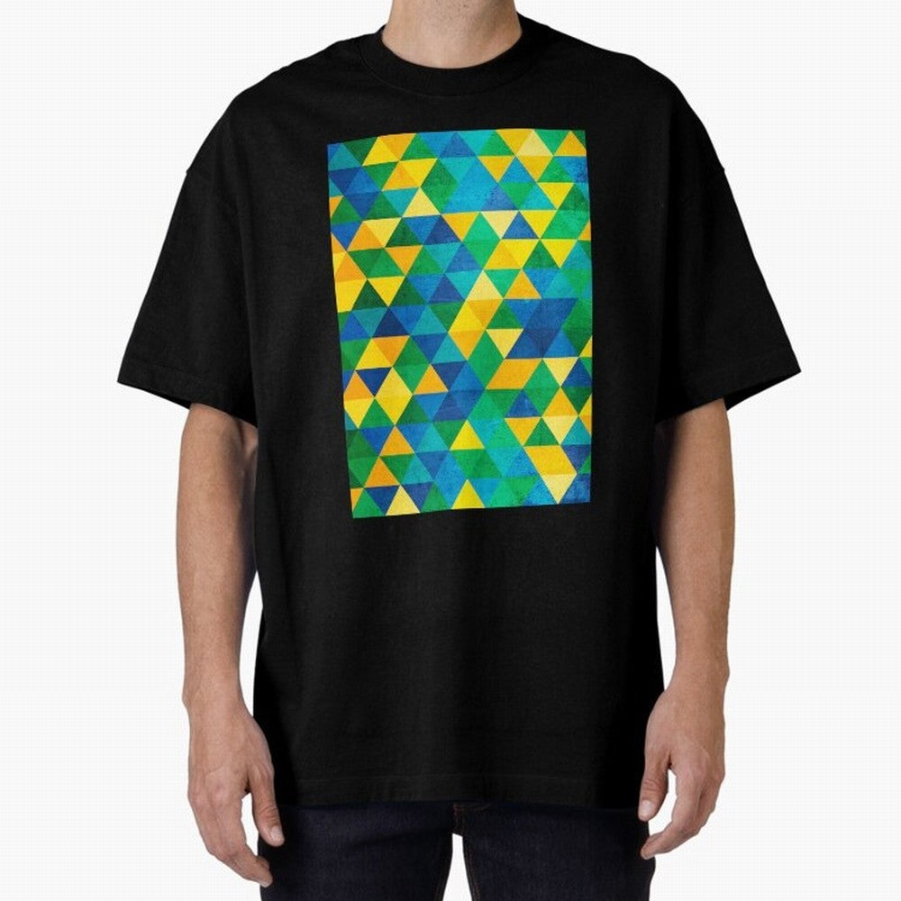 Geometric Brazil colors Classic T-Shirt Bring Global Tournament Vibes to Match Day Hype around FIFA World Cup 2026 USA Canada Mexico, Messi and Cristiano Ronaldo, Netherlands, Stadium Chants, National Pride, Trophy Dreams and Unforgettable Football