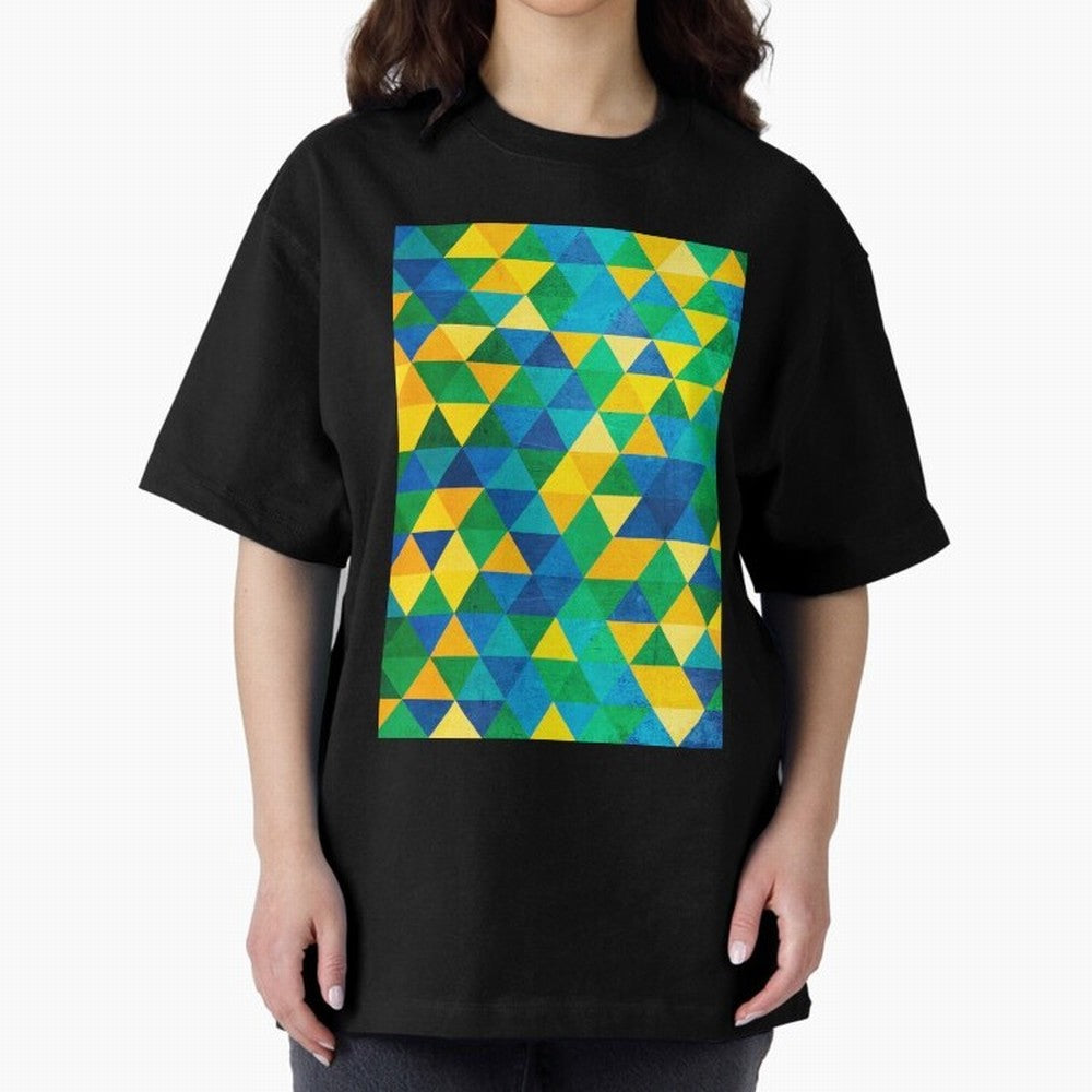 Geometric Brazil colors Classic T-Shirt Bring Global Tournament Vibes to Match Day Hype around FIFA World Cup 2026 USA Canada Mexico, Messi and Cristiano Ronaldo, Netherlands, Stadium Chants, National Pride, Trophy Dreams and Unforgettable Football