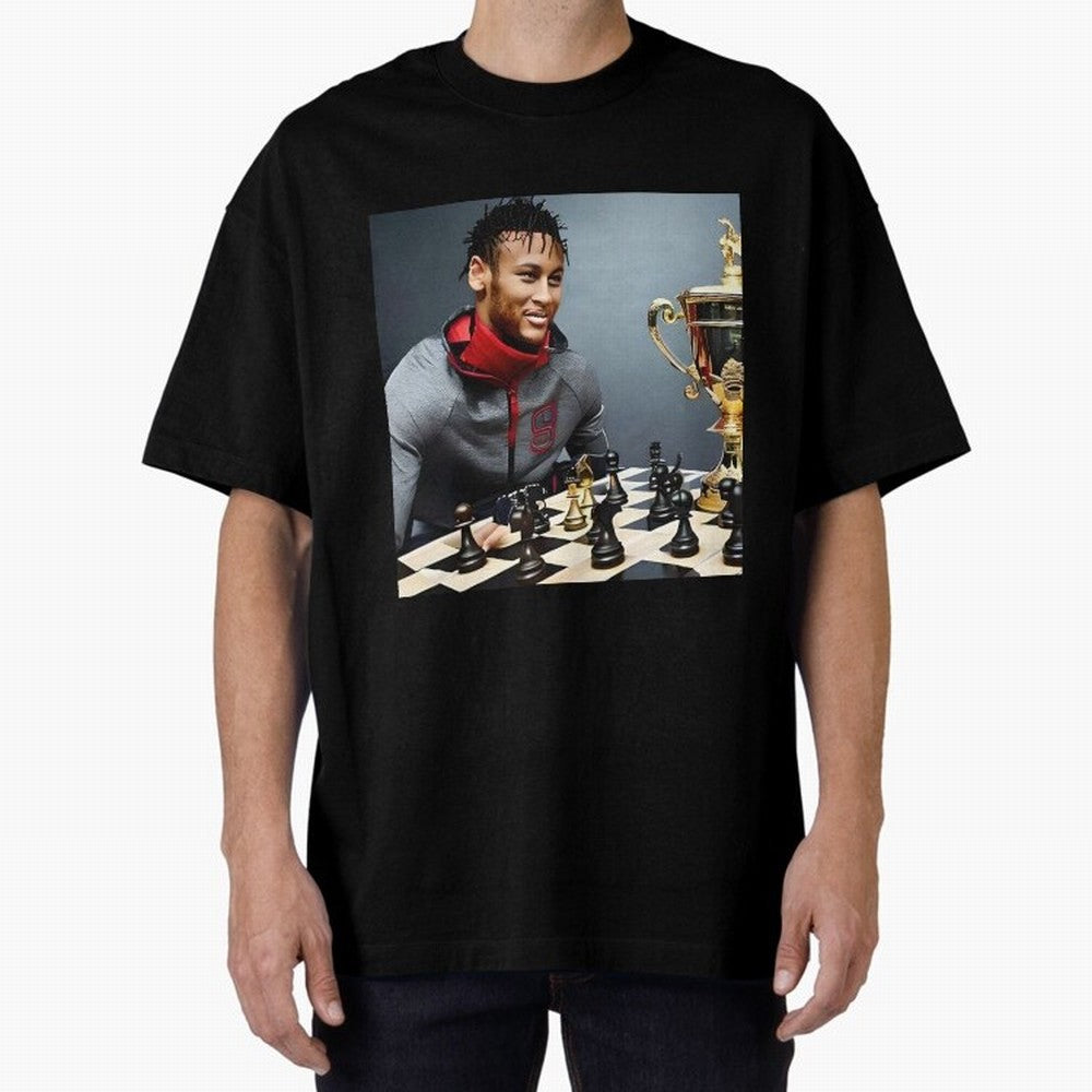 Mastermind: Neymar Playing Chess with the Championship Trophy Classic T-Shirt Honor the Beautiful Game during Global Football Passion for FIFA World Cup 2026 Group Stage, Filled with CR7 and Messi, Germany, Football Festival Excitement, Trophy