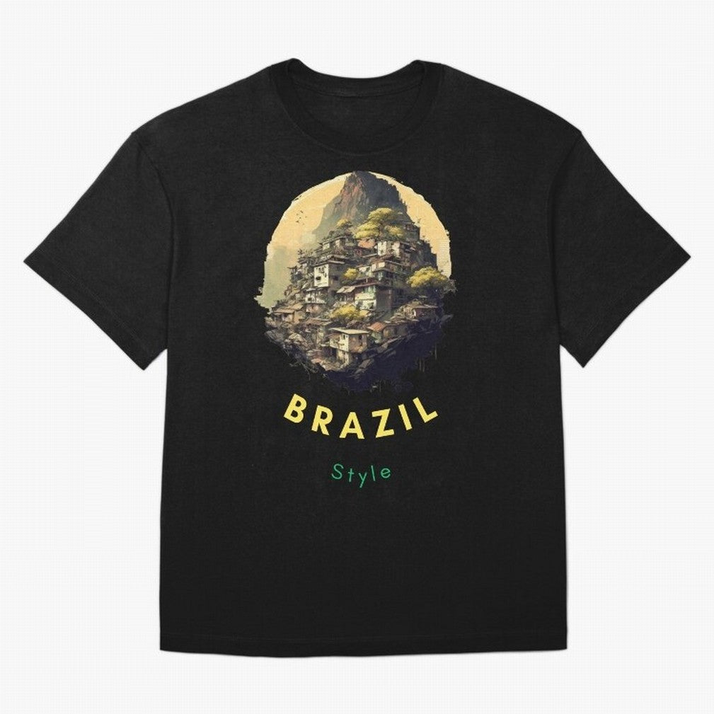 Brazil Style, Japanese Architecture Oversized T-Shirt Join the Countdown to Global Football Passion for FIFA World Cup 2026 Group Stage, Inspired by Messi, Spain and Netherlands, Classic Soccer Heritage, Championship Pressure, Fan Loyalty and