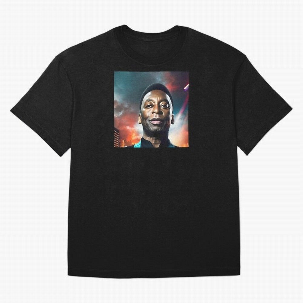 Pele Classic T-Shirt Celebrate FIFA World Cup 2026 Group Stage for Fans of Messi and Cristiano Ronaldo and Argentina, France and Brazil, Bringing Global Supporter Spirit, Legendary Goals, National Colors and Tournament Celebration; Ideal for Fans