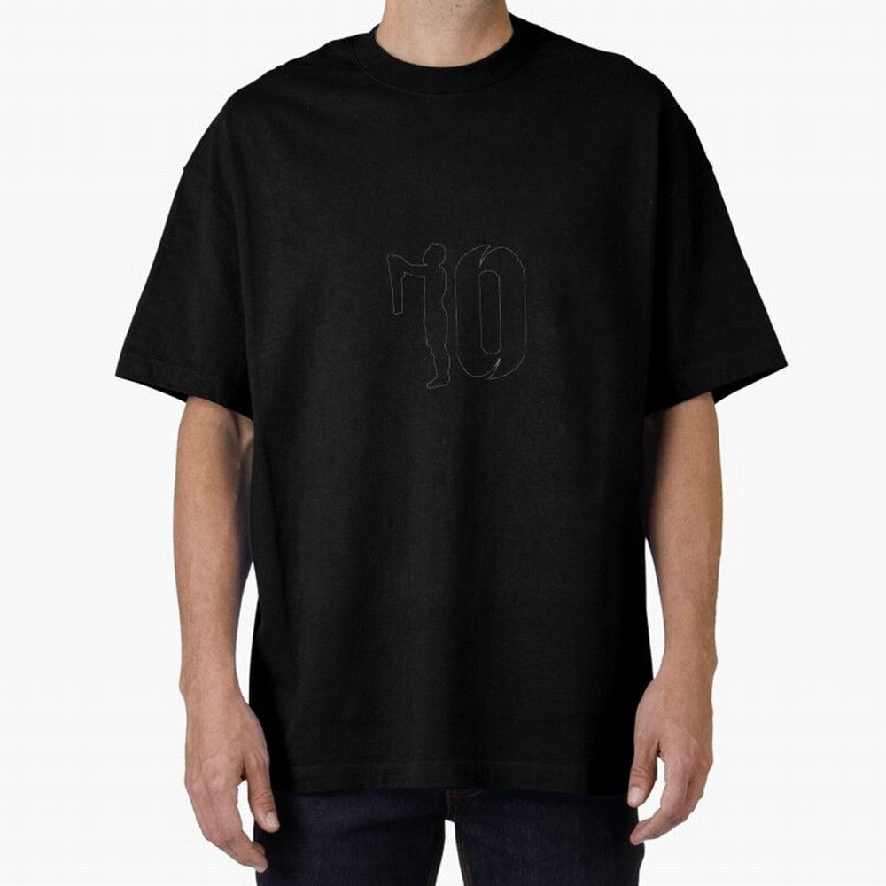 Messix10xGOAT Oversized T-Shirt Celebrate Football Dreams Across Global Football Passion for FIFA World Cup 2026 USA Canada Mexico, Filled with Messi, Neymar and Mbappe, Germany, Football Festival Excitement, Trophy Ambitions, Country Rivalries and