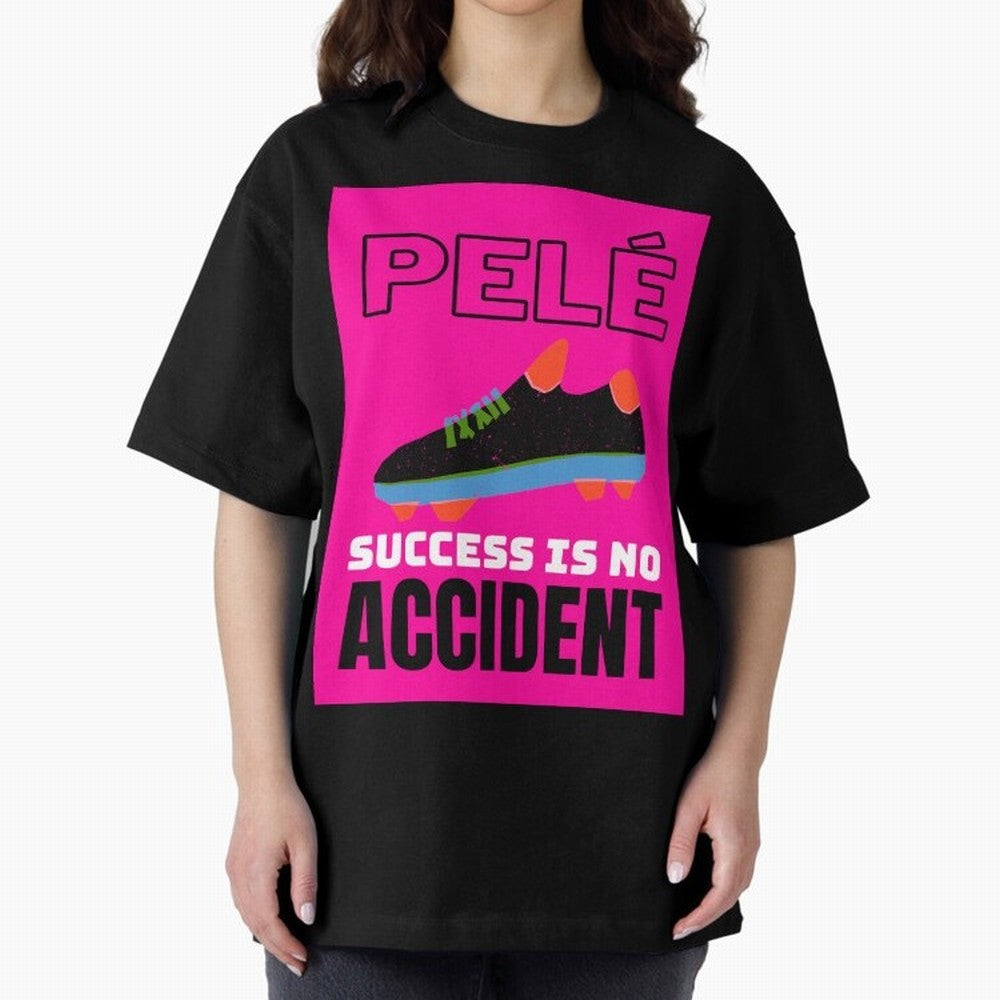 Pele Quote Success Is No Accident Graphic Classic T-Shirt Celebrate Fan Favorites in Global Football Passion for FIFA World Cup 2026, Featuring Neymar, Haaland and Cristiano Ronaldo, Portugal, Sports Nostalgia, International Competition, Famous