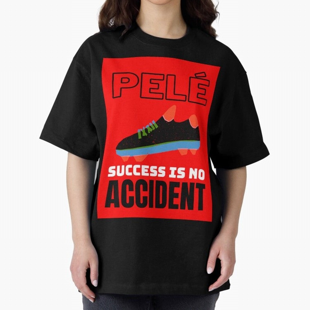 Pele Quote Success Is No Accident Graphic Classic T-Shirt Relive Global Football Passion for FIFA World Cup 2026, with CR7, Germany, Sports Nostalgia, International Competition, Famous Players and Unforgettable Victories; Made for Die Hard