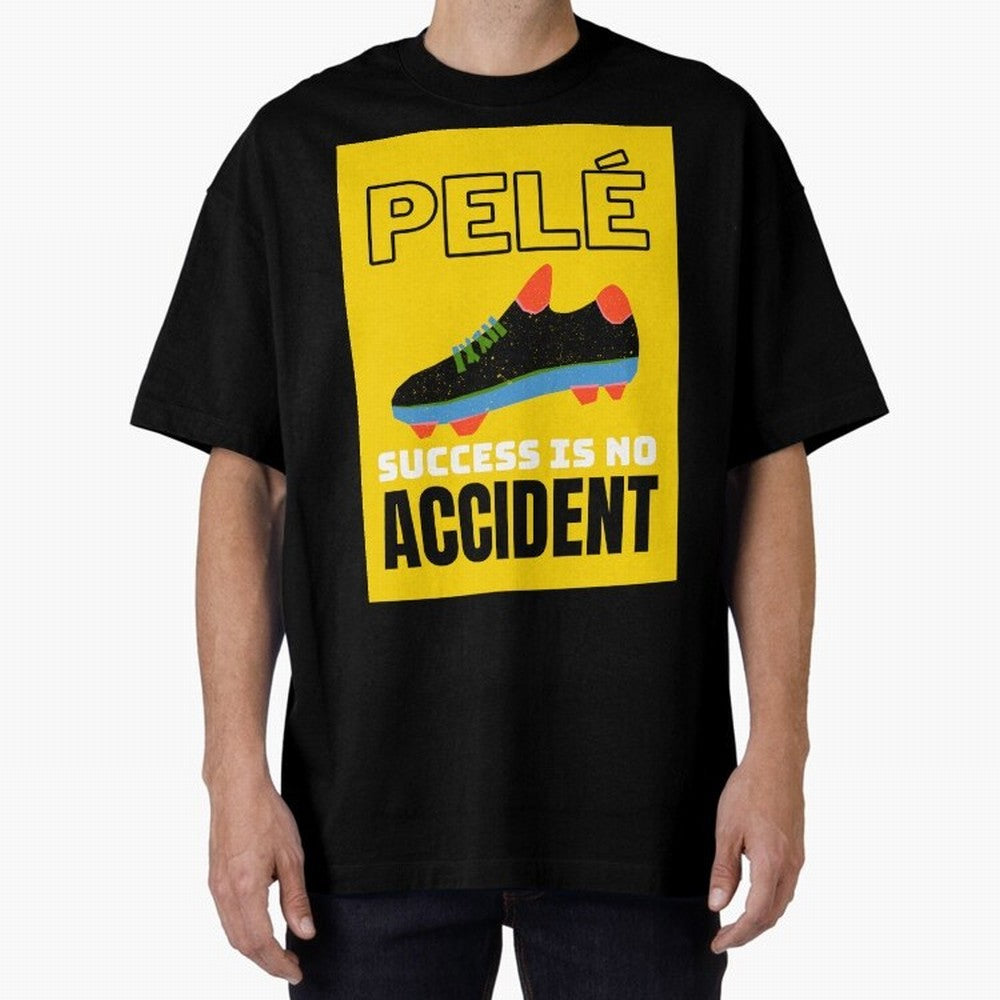 Pele Quote Success Is No Accident Graphic Classic T-Shirt Feel the Roar of FIFA World Cup 2026 Group Stage Highlighting Mbappe and Neymar, Germany Energy, Match Day Excitement, Supporter Culture, Golden Goals and Global Football Passion; Created