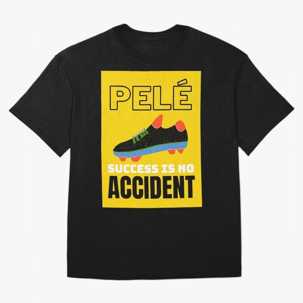 Pele Quote Success Is No Accident Graphic Classic T-Shirt Feel the Roar of FIFA World Cup 2026 Group Stage Highlighting Mbappe and Neymar, Germany Energy, Match Day Excitement, Supporter Culture, Golden Goals and Global Football Passion; Created