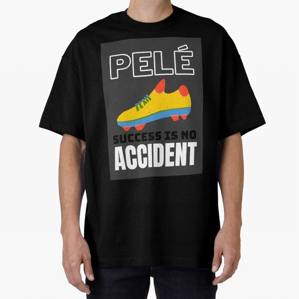 Pele Quote Success Is No Accident Graphic Classic T-Shirt Feel the Heartbeat of FIFA World Cup 2026 Spirit, with Argentina, Neymar, Football Festival Excitement, Trophy Ambitions, Country Rivalries and Star Player Buzz; Perfect for Supporters Who