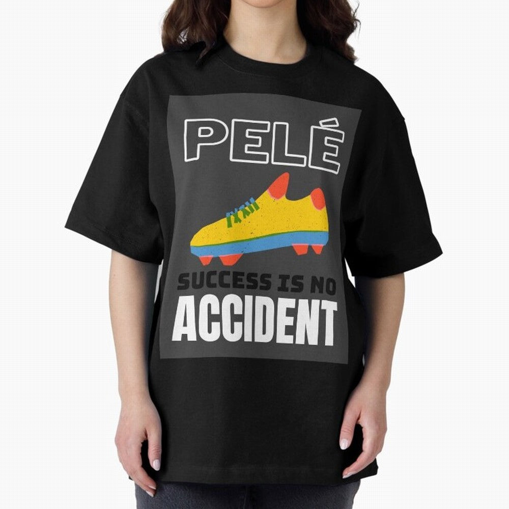 Pele Quote Success Is No Accident Graphic Classic T-Shirt Feel the Heartbeat of FIFA World Cup 2026 Spirit, with Argentina, Neymar, Football Festival Excitement, Trophy Ambitions, Country Rivalries and Star Player Buzz; Perfect for Supporters Who