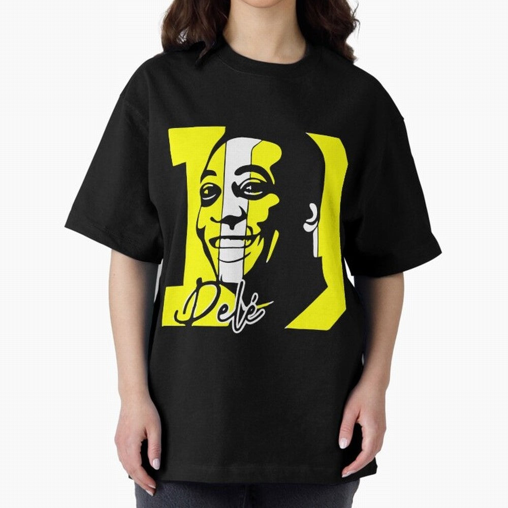 Pele Soccer Brazil Player, RIP Pele - pel¨¦ [HiSVG.CoM] Oversized T-Shirt Feel the Trophy Chase of the FIFA World Cup 2026 Group Stage Journey through Haaland and Mbappe Highlights, England, France and Netherlands Pride, Stadium Memories, Football