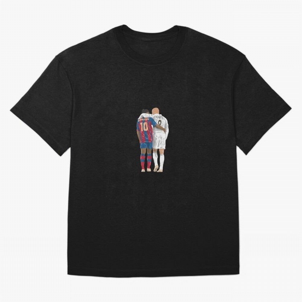 Ronaldinho, Ronaldo Minimalist Oversized T-Shirt Discover FIFA World Cup 2026 Group Stage for Fans of Cristiano Ronaldo and Portugal, Bringing Worldwide Fan Energy, Dramatic Goals, Stadium Lights and Championship Celebrations; Made for Collectors