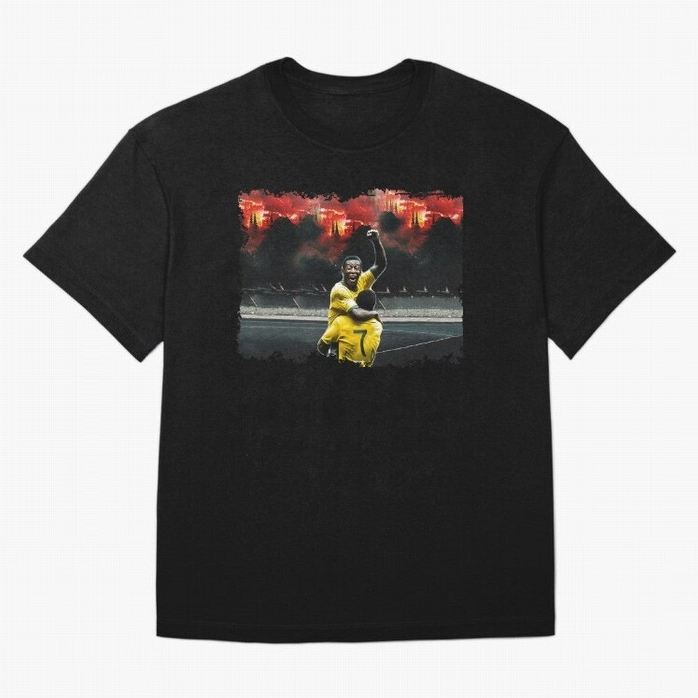 Pele 8K Classic T-Shirt Carry the Colors and Pride of Global Football Passion for FIFA World Cup 2026 Group Stage, Celebrating Haaland, Brazil, Portugal and Argentina, Vintage Soccer Flavor, Modern Football Stars, National Flags and Final Night