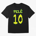 Pel¨¦ 10 Oversized T-Shirt Celebrate the Magic of the FIFA World Cup 2026 USA Canada Mexico Journey through CR7 Highlights, Spain and Netherlands Pride, Match Day Excitement, Supporter Culture, Golden Goals and Global Football Passion; Perfect for