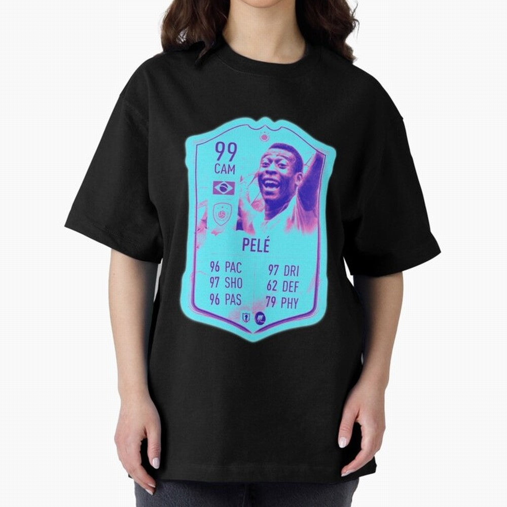Pele Oversized T-Shirt Make Memories around Match Day Hype around FIFA World Cup 2026 USA Canada Mexico, Neymar, Haaland and Cristiano Ronaldo, Spain and Netherlands, Football Passion, Legendary Performances, Festival Vibes and Supporter Community;
