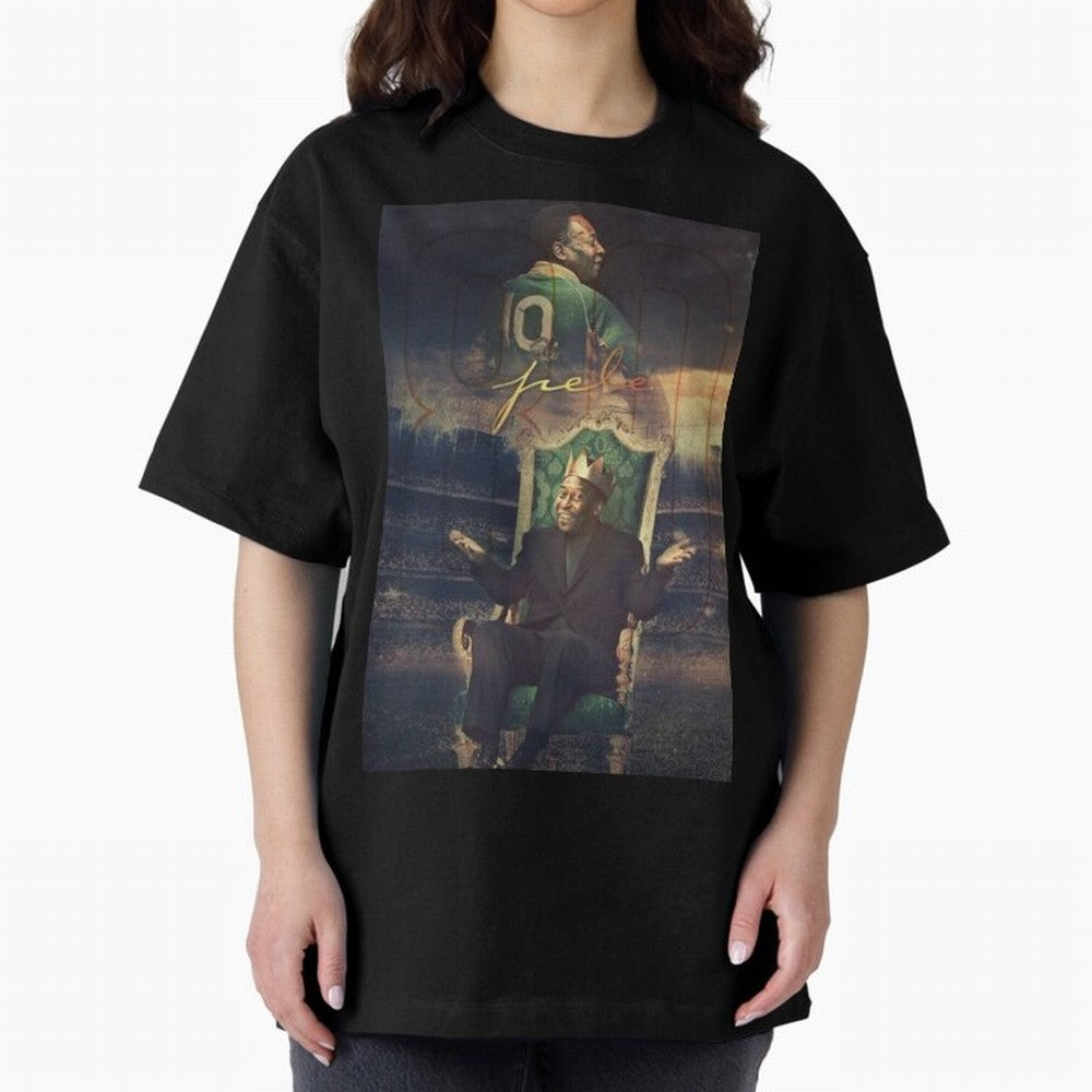 Pel¨¦ Pel¨¦ Pel¨¦ Pele Pele Pele Brazil Brazil Oversized T-Shirt Celebrate Every Goal in FIFA World Cup 2026 USA Canada Mexico Spirit, Filled with Spain, Messi, Neymar and Mbappe, Tournament Hype, Historic Matchups, Family Viewing Parties and