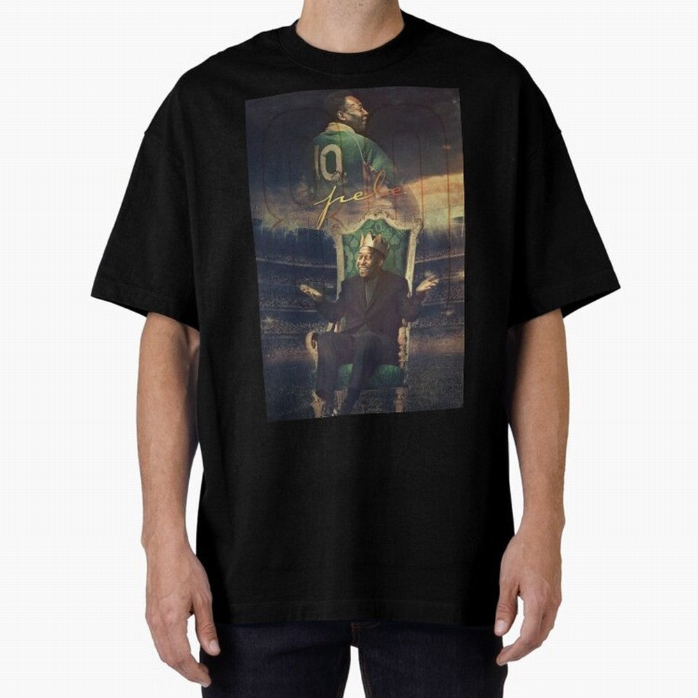 Pel¨¦ Pel¨¦ Pel¨¦ Pele Pele Pele Brazil Brazil Oversized T-Shirt Celebrate Every Goal in FIFA World Cup 2026 USA Canada Mexico Spirit, Filled with Spain, Messi, Neymar and Mbappe, Tournament Hype, Historic Matchups, Family Viewing Parties and