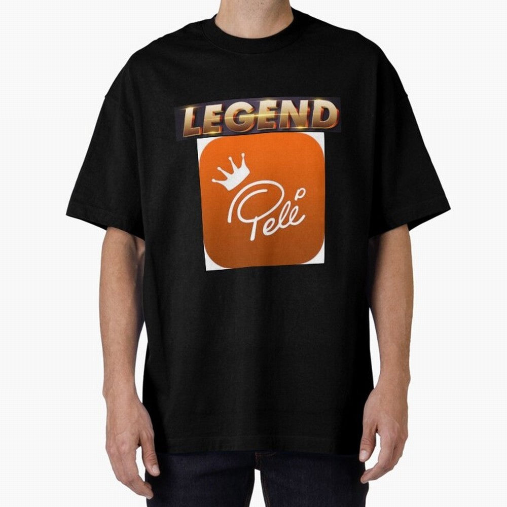 Signed Pele Shirt Oversized T-Shirt Show Your Love for the FIFA World Cup 2026 USA Canada Mexico Journey through CR7 and Messi Highlights, Portugal Pride, Football History, Final Match Energy, Crowd Noise and Once in a Lifetime Moments; Perfect for
