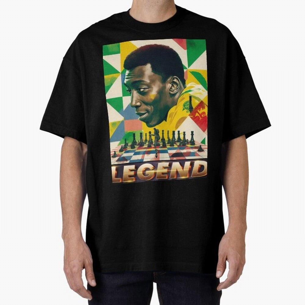 Signed Pele Shirt Oversized T-Shirt Fuel Your Fan Pride for FIFA World Cup 2026 USA Canada Mexico with Neymar, Netherlands Energy, Stadium Memories, Football Loyalty, International Chants and Championship Tradition; Ideal for Football Dads,