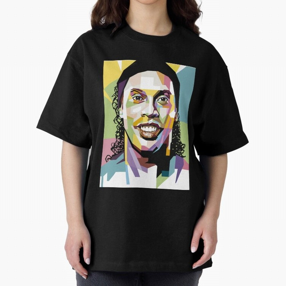 Ronaldinho Pop Art18 Classic T-Shirt Celebrate Global Football Passion for FIFA World Cup 2026 USA Canada Mexico, Filled with Messi and Cristiano Ronaldo, England, Championship Spirit, Famous Goals, Roaring Crowds and International Football Unity;
