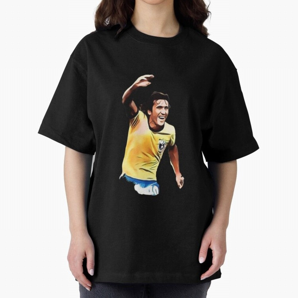 Legends of The Beautiful Game Cartoon Collection Legends Arthur Zico 2 Cartoon Artwork134 Oversized T-Shirt Celebrate Supporters United by FIFA World Cup 2026 Spirit, Made for Germany, Messi, Vintage Soccer Flavor, Modern Football Stars, National