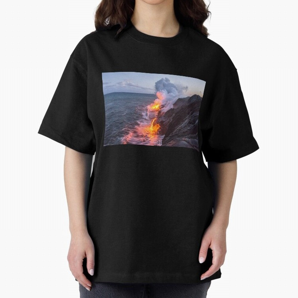 Kilauea Volcano Lava Flow Sea Entry 3 The Big Island Hawaii1 Classic T-Shirt Show Up for the Glory of FIFA World Cup 2026 for Fans of Messi and Cristiano Ronaldo and Brazil, Portugal and Argentina, Bringing Football Passion, Legendary Performances,