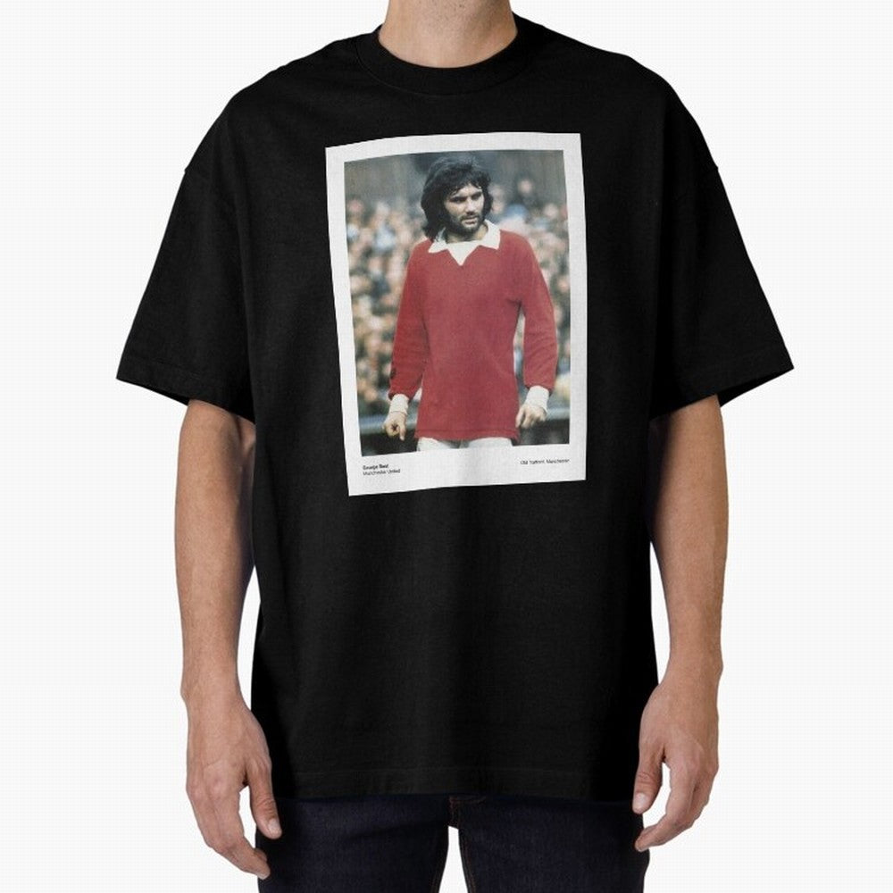 George Best Manchester United1 Oversized T-Shirt Back the Journey through Match Day Hype around FIFA World Cup 2026 Group Stage, Cristiano Ronaldo, Haaland and CR7, Netherlands, Retro Football Energy, Iconic Rivalries, Trophy Chase Drama and