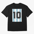 10 Argentina Essential T-Shirt Stand with FIFA World Cup 2026 USA Canada Mexico for Fans of Messi, Neymar and Mbappe and Portugal, Spain and Germany, Bringing Worldwide Fan Energy, Dramatic Goals, Stadium Lights and Championship Celebrations;
