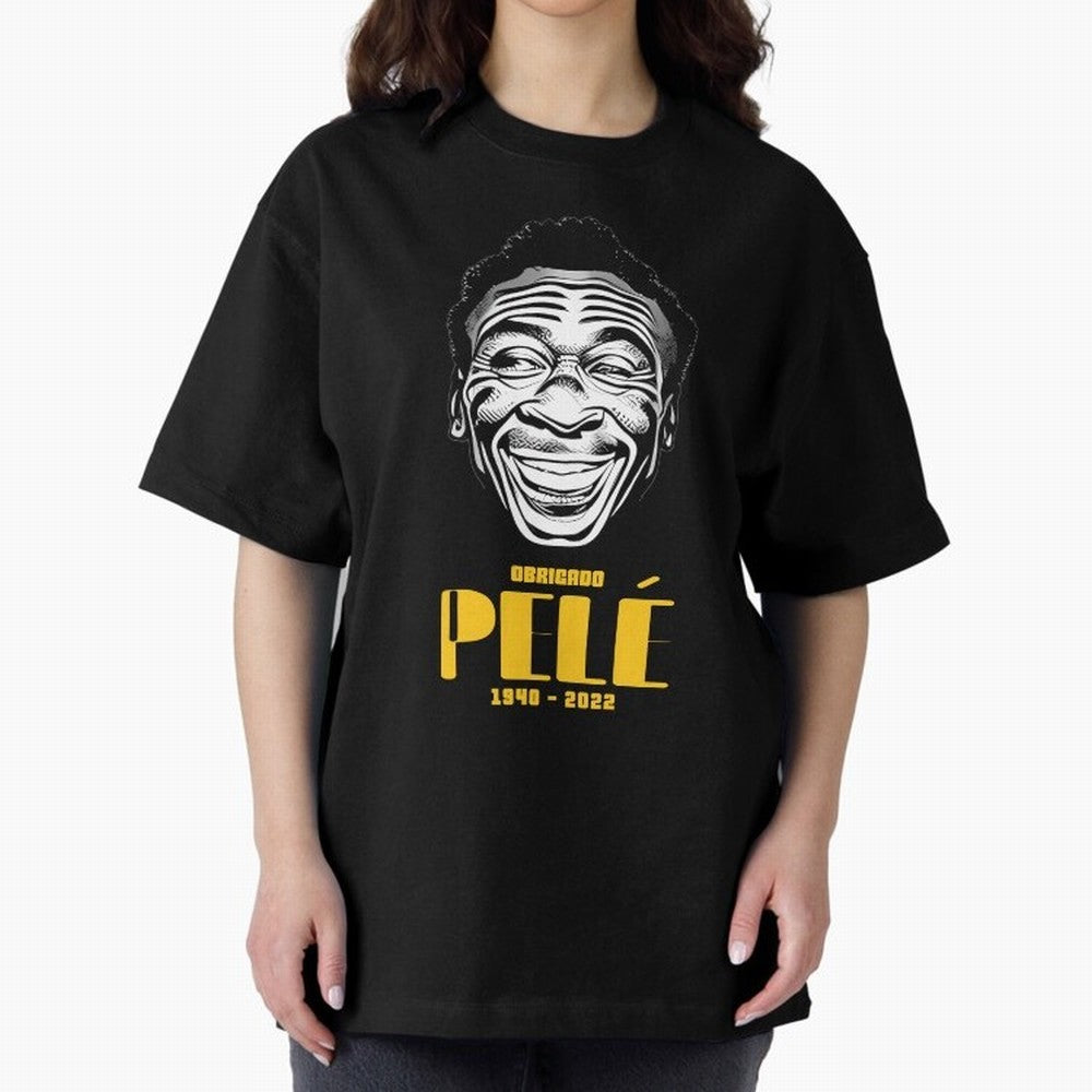 Pel¨¦ O Rei | Obrigado Pel¨¦ Essential T-Shirt Represent the Passion of Match Day Hype around FIFA World Cup 2026 USA Canada Mexico, Messi, Argentina, Tournament Hype, Historic Matchups, Family Viewing Parties and Global Sports Pride; Perfect for