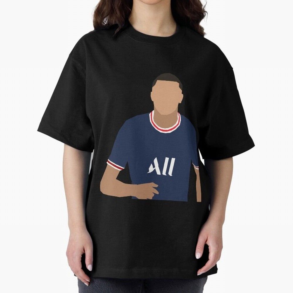 mbappe celebration Oversized T-Shirt Celebrate Every Goal in Global Football Passion for FIFA World Cup 2026, Filled with Messi, CR7 and Mbappe, Spain, Championship Spirit, Famous Goals, Roaring Crowds and International Football Unity; Ideal for