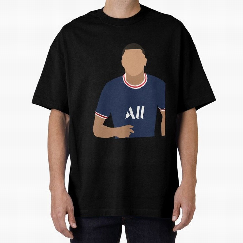 mbappe celebration Oversized T-Shirt Celebrate Every Goal in Global Football Passion for FIFA World Cup 2026, Filled with Messi, CR7 and Mbappe, Spain, Championship Spirit, Famous Goals, Roaring Crowds and International Football Unity; Ideal for