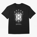 BRASIL NATIONAL FOOTBALL TEAM LOGO Oversized T-Shirt Stand Proud for FIFA World Cup 2026 Group Stage Highlighting Cristiano Ronaldo, Argentina, France and Brazil Energy, Soccer Culture, Superstar Moments, National Team Dreams and Competitive Fire;