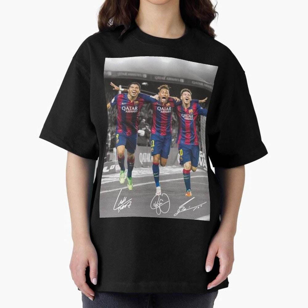Messi Neymar Suarez Premium T-Shirt Feel the Heartbeat of Match Day Hype around FIFA World Cup 2026, Haaland, Germany, Game Day Rituals, Football Legends, Country Pride and the Road to the Final; Great for Supporters Who Love Legendary Players,
