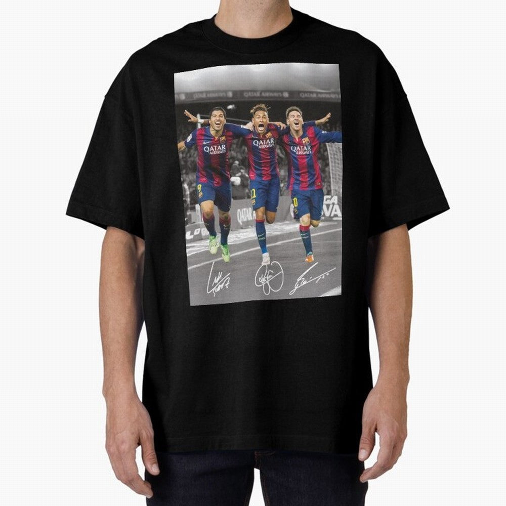 Messi Neymar Suarez Premium T-Shirt Feel the Heartbeat of Match Day Hype around FIFA World Cup 2026, Haaland, Germany, Game Day Rituals, Football Legends, Country Pride and the Road to the Final; Great for Supporters Who Love Legendary Players,