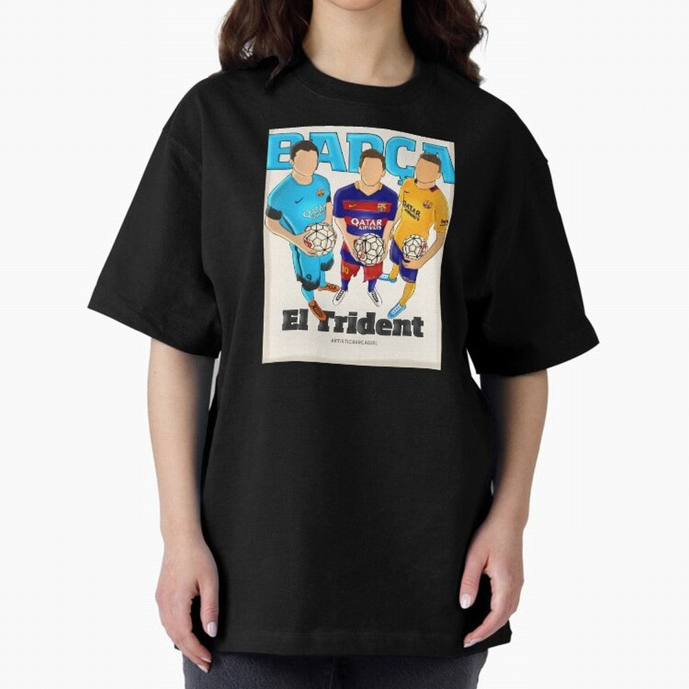 Msn football soccer fcbarcelona Premium T-Shirt Show Your Tournament Heart for FIFA World Cup 2026 Group Stage with CR7 and Messi, Argentina, France and Brazil Energy, Championship Spirit, Famous Goals, Roaring Crowds and International Football