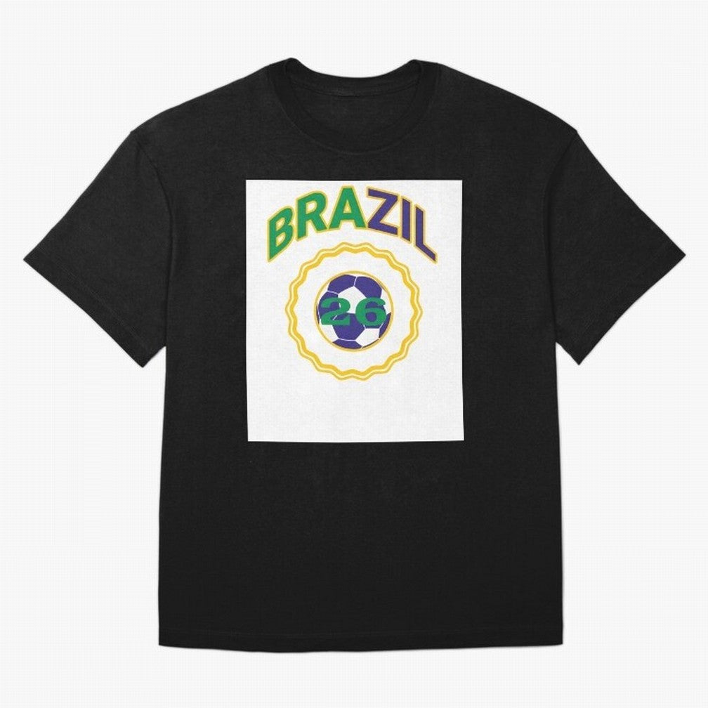 brazil 2026 world cup soccer badge Premium T-Shirt Bring Supporter Culture to Match Day Hype around FIFA World Cup 2026 USA Canada Mexico, Neymar, Haaland and Cristiano Ronaldo, France, Classic Soccer Heritage, Championship Pressure, Fan Loyalty