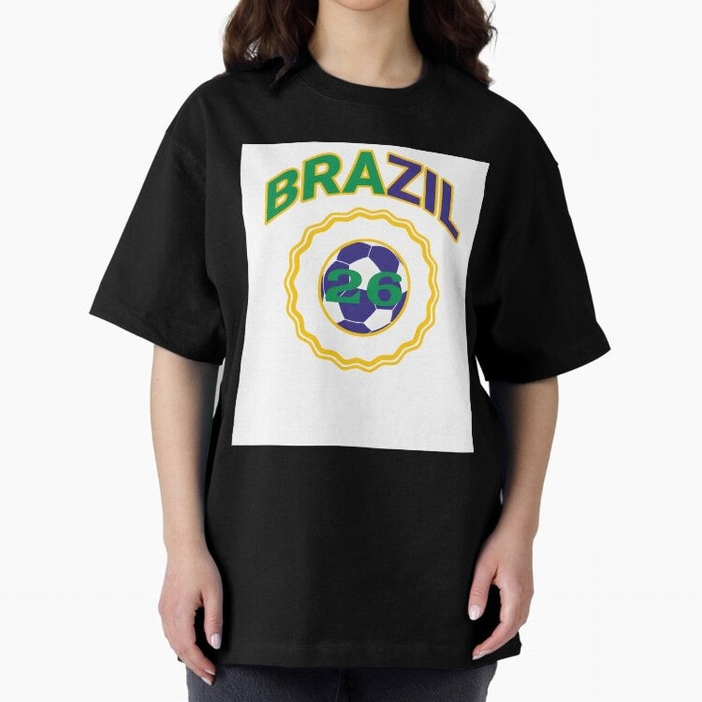 brazil 2026 world cup soccer badge Premium T-Shirt Bring Supporter Culture to Match Day Hype around FIFA World Cup 2026 USA Canada Mexico, Neymar, Haaland and Cristiano Ronaldo, France, Classic Soccer Heritage, Championship Pressure, Fan Loyalty