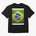 Brasilian Flag Face Mask Graphic T-Shirt Back Your Heroes with the FIFA World Cup 2026 Journey through Messi, Neymar and Mbappe Highlights, Netherlands Pride, Supporter Pride, Iconic Celebrations, Legendary Names and Global Match Day Energy; Ideal