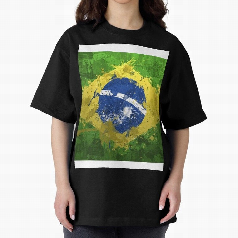 Brasilian Flag Face Mask Graphic T-Shirt Back Your Heroes with the FIFA World Cup 2026 Journey through Messi, Neymar and Mbappe Highlights, Netherlands Pride, Supporter Pride, Iconic Celebrations, Legendary Names and Global Match Day Energy; Ideal