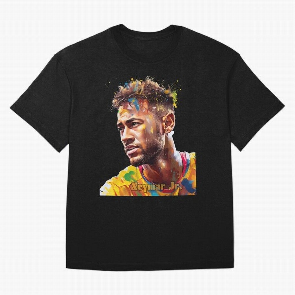 Neymar Premium T-Shirt Experience the Global Stage of FIFA World Cup 2026 Spirit, Filled with Portugal, Spain and Germany, Neymar, Game Day Rituals, Football Legends, Country Pride and the Road to the Final; Great for Watch Parties, Sports Bars,