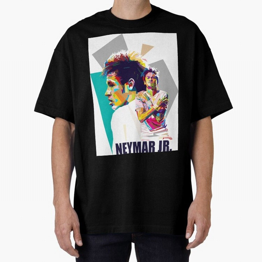 Young Neymar WPAP art Premium T-Shirt Celebrate the Road through FIFA World Cup 2026 Group Stage Spirit, Connected to Argentina, France and Brazil, Cristiano Ronaldo, Haaland and CR7, Worldwide Fan Energy, Dramatic Goals, Stadium Lights and